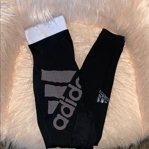 White Adidas Legging